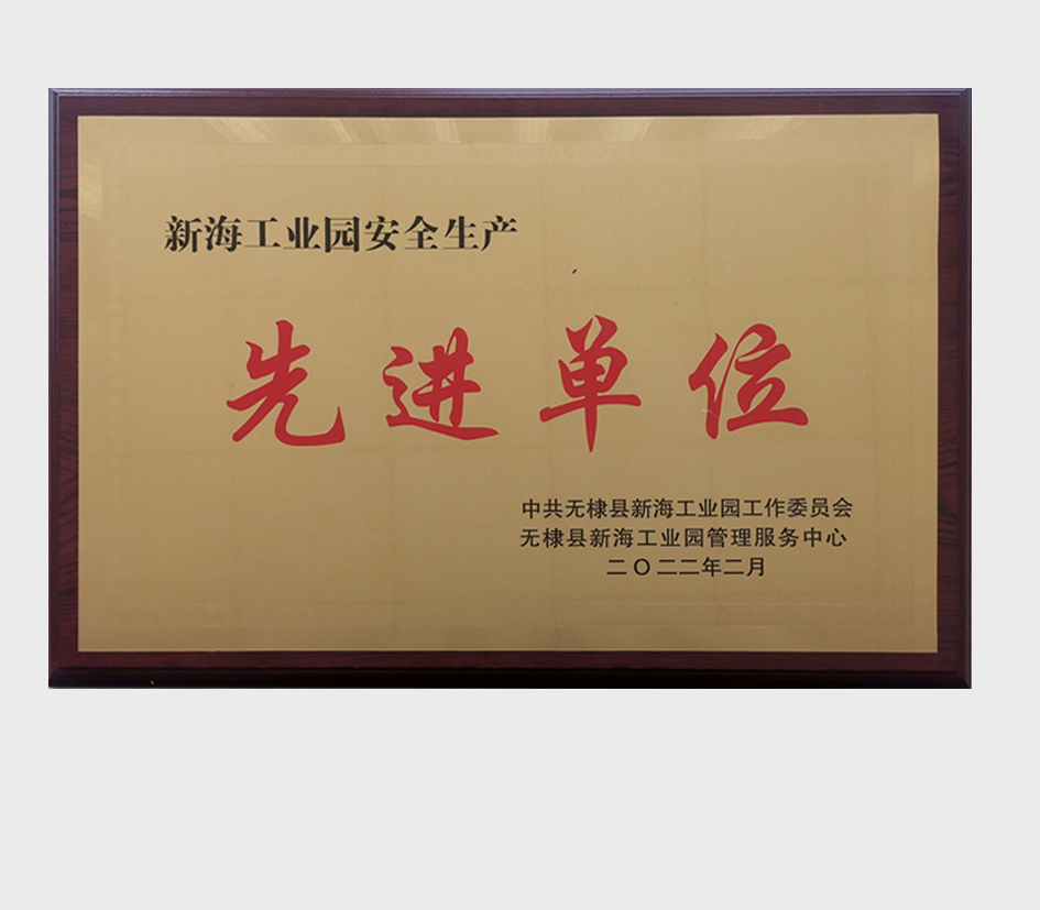 2021年度安全生产先进单位